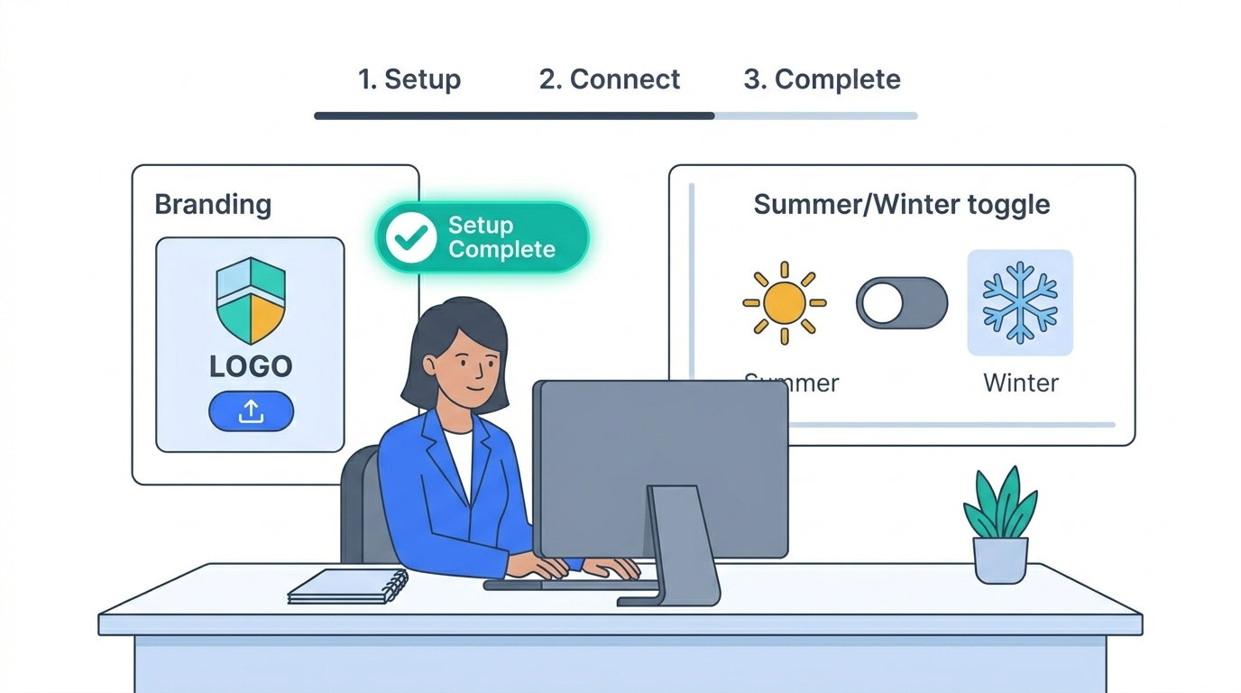 School setup workflow